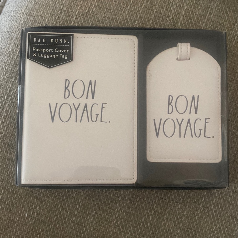 Rae Dunn Passport & Luggage Tag Set